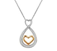 OIDEA Damen Halskette 925 Sterling Silber: Herz Infinity Lebensbaum Perle Anhänger mit Zirkonia Kette aus echt Silber 925 Armreif Elegant Geschenk für Frauen Mutter Valentinstag Jahrestag Gecurtstag