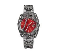 OIDEA Herrenuhr Y2K Punk Armbanduhr: Schwarz Kalender Leuchtende Uhr | Analog Quarz, Datum & Leuchtzeiger ohne Skala, abnehmbares Metallarmband, 1ATM wasserdicht, Dark Hip Hop