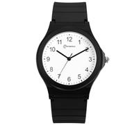 OIDEA Kinderuhr Analog Silikon Armbanduhr: Schwarz Analog Quarz 10m wasserdichte Uhr mit Silikon Armband Geschenk für Mädchen Junge Sohn Tochter Freund Kinder