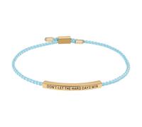 OIDEA Unisex Armband geflochten mit Gravur: Mit Gravur Don't let The Hard Days Win Remember who The Fuck You Are Motivationsschmuck verstellbar Handgelenk Geschenk für Damen Herren Gold Silber