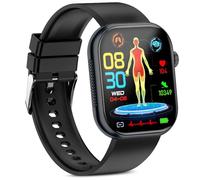 OIKKEI 2026 Neu Smartwatch Herren Damen mit EKG/HRV/BMI, 1,9" AMOLED Gesundheitsuhr mit Telefonfunktion SOS-Notruf IP68 wasserdichte Uhr Kompatibel Android iOS, Schwarz