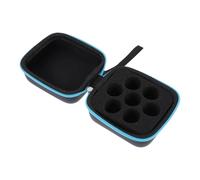 Oil Holder Organizer, Shockproof Vial Storage Case, Travel Bag for EssentialOils & Cosmetics, Compact Display Pouch for Women, Men, Friends, Makeup Tools, and Skincare Use, Black