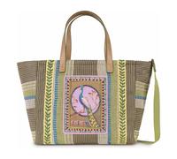 Oilily Stripes Shopper Tasche 28 cm grün