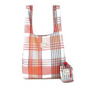 Oilily Toto Folding Tote Penelope Check Blue Haze