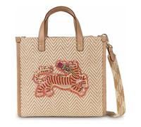 Oilily Zigzag Stripe Shopper Tasche 22 cm beige