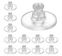 OioTuyi 100 Stück Sicherheit Ohrring Stopper aus Silikon, Klar Gummi Verschlüsse für Ohrstecker, Ohrring Rücken Kupplung
