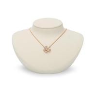 Oirlv Weiß Mikrofaser Kleinere Schmuckrequisiten Schmuckständer Büste Halskette（TT16406）