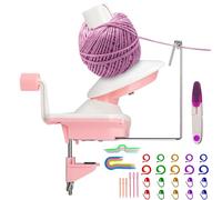 OJTOJT Wollknäuel Wickler, Wollwickler, Garnballwickler Für Häkeln Und Stricken, Mit Strickstichmarker, Plastiknadeln, Scheren, Guter Für Strickbegeisterte, Für Garnsammler