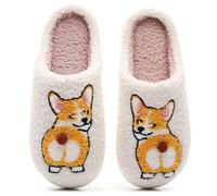 OJXTRDE Niedliche Neuheit Tier Dackel Hausschuhe Lustige Haustier Hund Hausschuhe Wurst Hund Corgi Deutscher Schäferhund Pantoffeln Innen Baumwolle Warm Hausschuhe