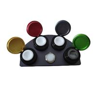 Okeeyseda 1 Stück Uhrenreparaturwerkzeug - 4-Loch-Gussölständer für Uhrenölerständer mit Mehrfarben-Kunststoff + Metall für Öle Von Uhrmachern und Uhrenreparaturen