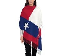 OKFSTY Kaschmir-Schal mit Texas-Flagge von Texas, Schal für Damen, Kaschmir-Halstuch, Winterschal, klassisch, warm, Schwarz , Einheitsgröße