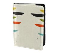 OKFSTY Reisepasshülle aus Rindsleder mit modernem Druck, personalisierbar, bedruckt, 14 cm, Schwarz , Einheitsgröße