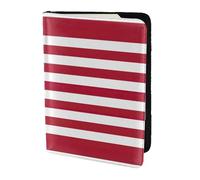 OKFSTY Reisepasshülle mit amerikanischer Flagge, personalisierbar, bedrucktes Rindsleder, Reisepasshülle, 14 cm, Schwarz , Einheitsgröße