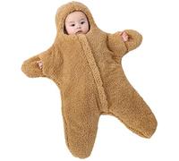 OKSakady Neugeborenes Baby Boy Girl Winter Jumpsuit Outfit Kapuze Onesie Dicke Bodysuit Strampler Cartoon Seestern Mantel