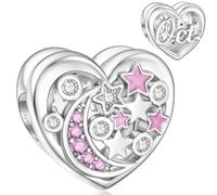 Oktober Charms für Pandora Geburtsstein Charm Sterlingsilber Mond und Stern