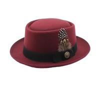 Oktoberfest Bayerischer Trachtenhut Mehrzweck Gefiedert Emblem Bowler Hut | Oktoberfest Kostüm Accessoires für Oktoberfest, Volksfeste, Bierfeste, Deutsche Feiern, Bayerische Tracht, T
