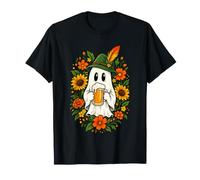 Oktoberfest Herren Outfit Geist Bier Trachtenhut Blumen T-Shirt