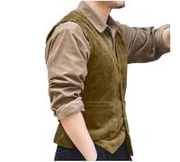 Oktoberfest Herren Weste, Trachtenweste Herren mit Knopfleiste, Anzugweste Slim Fit Trachtenwesten Modern Trachtenjacke Elegant Trachten Janker Ärmellose für Lederhosen-Kombi, Brauchtumspflege