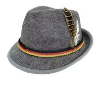 Oktoberfest-Hut, Retro-Halloween-Kostüm, Fedora-Hut, Schwarz, Einheitsgröße | Klassischer Retro-Stil, bequemes Filzmaterial, Unisex-Einheitsgröße, ideal für Oktoberfest-Partys