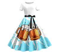 Oktoberfest Kleider Maxi Dirndl Damen Lang Stockerpoint Schürze Apricot Rosa Kleid Rot Weiss Kariertes Komplettset Schuerze Blumen Dirndlschuerze Spitze 44 Knielang Hellrosa Cocktailkleid Grosse