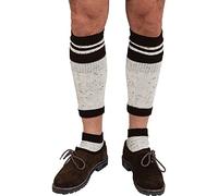 Oktoberfest Trachtensocken Lederhosen Herrensocken 43/46 Bayrische Trachtenstrümpfe und Wadenwärmer Trachten Socken mit Stulpen Karnevalskostüme Accessoires Herren Wiesn Männersocken Bayern Strümpfe