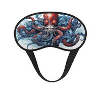 Oktopus mit Blau (1) Ultimative Augenmaske zum Schlafen, weiche und bequeme Augenmaske, entspannende Nulldruck-Nacht-Augenbinde