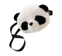 OKUMEYR Leichte Panda Umhängetasche aus Pp Baumwolle mit Flauschigem Material Einfachem Design für Wochenendurlauber und Einkäufe