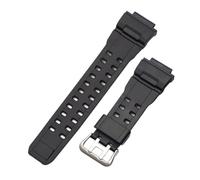 OKUMEYR Schwarzes Pu Uhrenarmband als Ersatzarmband aus Kunstharz