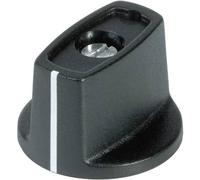 OKW A2440060 A2440060 Knebelknopf Schwarz (Ø x H) 40 mm x 16 mm 1 St.