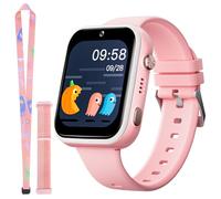 OKYUK 4G Smartwatch Kinder mit Telefon und GPS, Videoanrufe/Voice Chat/SOS/Schulmodus/SMS/Wecker, Kinder Smartwatch mit Schrittzähler Schlafen, Geschenk für Mädchen Junge (T45 Rosa)