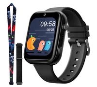 OKYUK T45 Smartwatch Kinder, 4G Kinder smartwatch, GPS Tracker Kinder,Armbanduhr Kinder Junge,kinderuhr mit Video Phone Call, Nachrichten, Schulmodus, SOS-Funktion, Kamera und Schrittzähler（Schwarz）