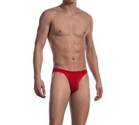 OLAF BENZ Brazilbrief mit Gummibund und Logo-Aufnäher schwarz L