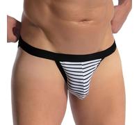 Olaf Benz Underwear, RED2475 Rio Tanga Slip, 1er Pack (1 x 1 Stück), Weiß/Grau (1083), L