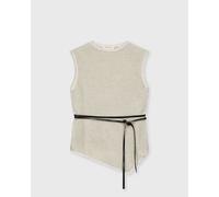 OLAF LINEN OPEN KNIT TOP women Tops & Tanks beige in Größe:L