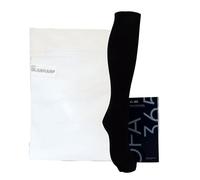 Olanmarp Wäschenetz + Ofa 365 Stützstrümpfe (Paar) - Medizinische Kniestrümpfe für Damen & Herren - Thrombosestrümpfe für Reisen & Schwangerschaft Farbe Schwarz (Schuhgrösse 39-41, Baumwolle)