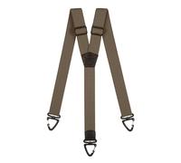 Olata Robuste Y-Hosenträger mit Kunststoff-Karabinerhaken - 4 cm Breit, Elastisch, Ideal für Arbeit und Outdoor-Aktivitäten. Grau