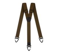 Olata Robuste Y-Hosenträger mit Kunststoff-Karabinerhaken - 4 cm Breit, Elastisch, Ideal für Arbeit und Outdoor-Aktivitäten. Olivgrün