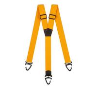 Olata Robuste Y-Hosenträger mit Kunststoff-Karabinerhaken - 4 cm Breit, Elastisch, Ideal für Arbeit und Outdoor-Aktivitäten. Gelb