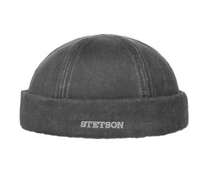 Old Cotton Dockermütze by Stetson schwarz XL (60-61 cm)