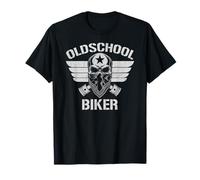Old School Biker Bandana I Motorrad Bike Skull Biker T-Shirt