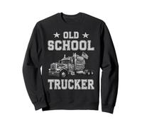 Old School Trucker Freedom Road Cargo Patriotischer LKW-Fahrer Sweatshirt