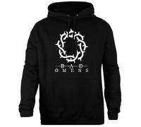Oldrytee Bad Omens Band Logo Tees S Schwarzer Sweatshirt-Kapuzenpullover, Unisex, Einfache Passform