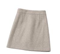 OLEETS Strickrock Für Damen - Frauen Winter Herbst Stricken Miniröcke A-Linie Koreanischen Stil Mode Klassisch Einfach Schlank Warm Streetwear Für Party Abschlussball,Grau,L