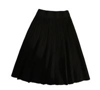 OLEETS Strickrock Für Damen - Herbst Winter Stricken Plissee Mini Röcke Frauen Elastische Hohe Taille A-Linie Casual Mode Sexy Dünne Kurze Röcke Für Party Prom, Schwarz, S