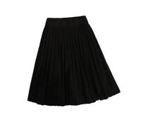 OLEETS Strickrock Für Damen - Stricken Plissee Kurzen Rock Frauen Herbst Winter Sexy Elastische Hohe Taille Casual Für Party Prom Streetwear Einfarbig Einfache Kleidung,Schwarz,L