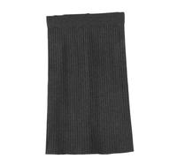 OLEETS Strickrock Für Damen - Strickrock Mit Hoher Taille, Modische Damenbekleidung, Vintage, Elegantes Langes Kleid, Herbst Und Winter, Warme Streetwear Für Party, Arbeit, Büro, Schwarz, M