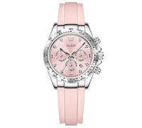 OLEVS Damenuhr modisch Roségold Diamant Analog Quarz Damenuhren für Frauen Luxus Kleid Edelstahl wasserdicht Datum Armbanduhren