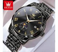 OLEVS Fashion Classic Herrenuhr Mondphase Wasserdicht High-End-Uhren Quarzwerk Uhr Offizielle
