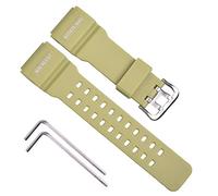 OliBoPo Ersatz-Uhrenarmband aus natürlichem Harz für Casio G-Shock Master of G Mudmaster Twin Sensor Sportuhr GG-1000/GWG-100/GSG-100 (Beige)