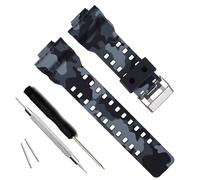 OliBoPo Ersatzarmband für Casio G-Shock GD120/GA-100/GA-110/GA-100C, Camouflagegrau,